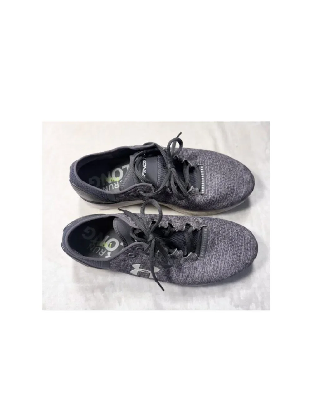 Under Armour Charged Bandit Gray Running Shoes Men's 9.5 Athleisure
